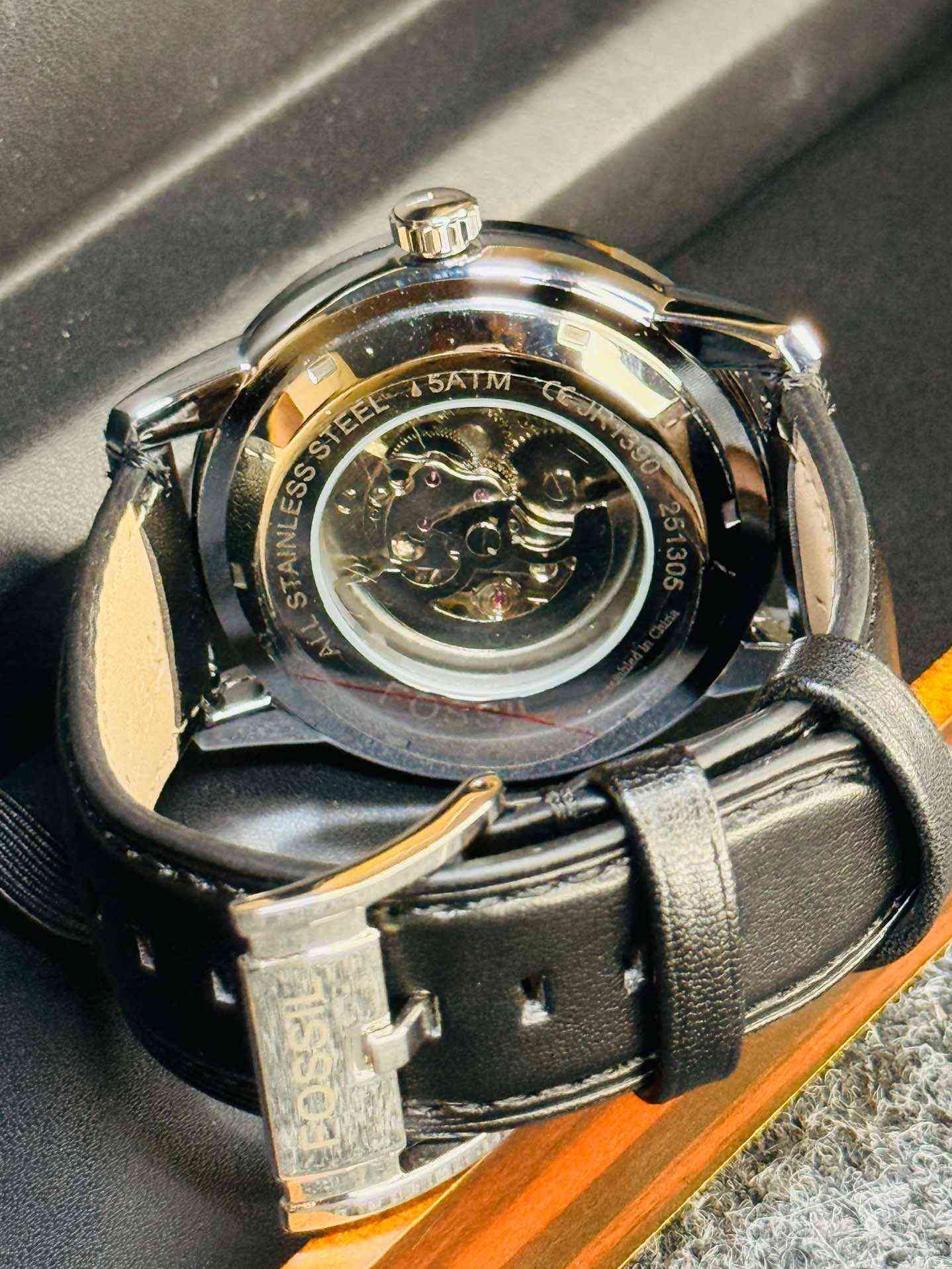 Fossil Townsman Skeleton Dial Automatic Men's Watch